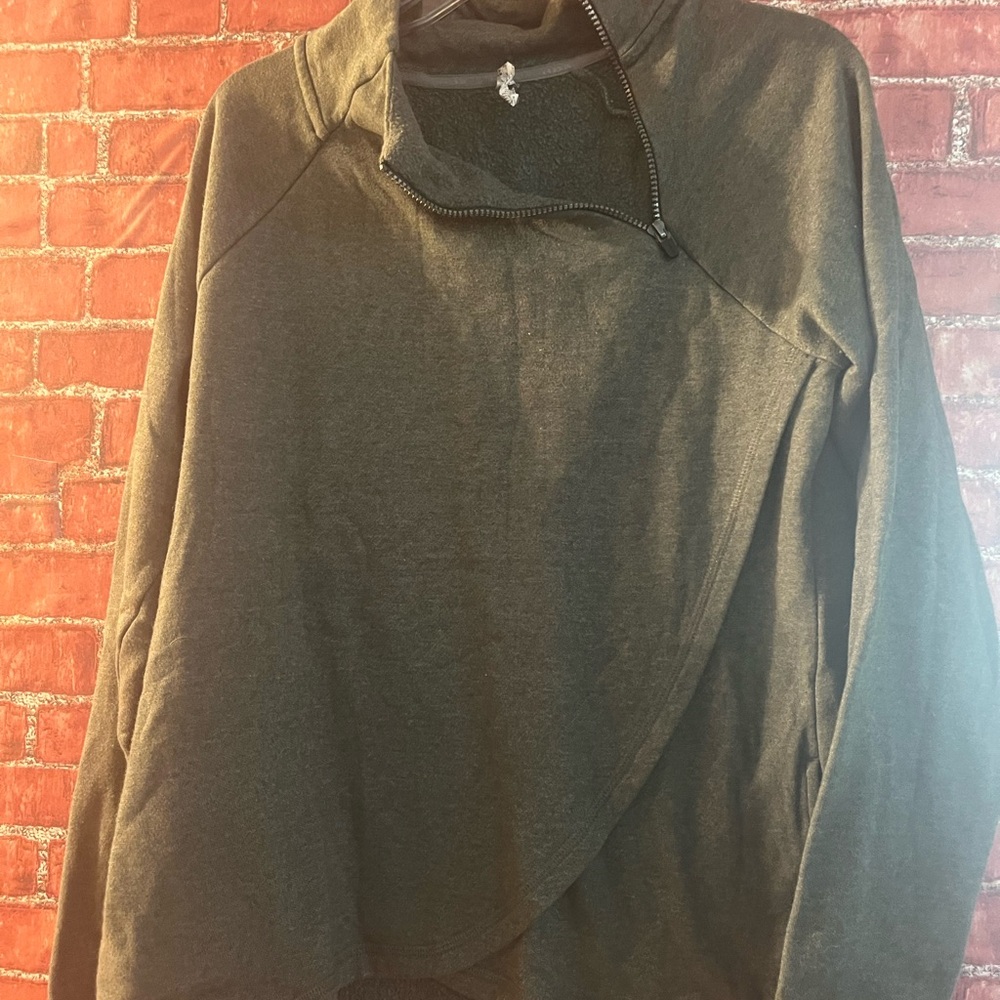 RBX Dark Green Quarter-Zip Fleece Pullover size medium (rm81)